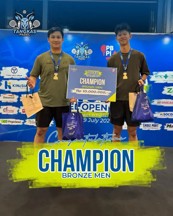 Bronze Men champions at Tangkas Padel Open Vol. 2