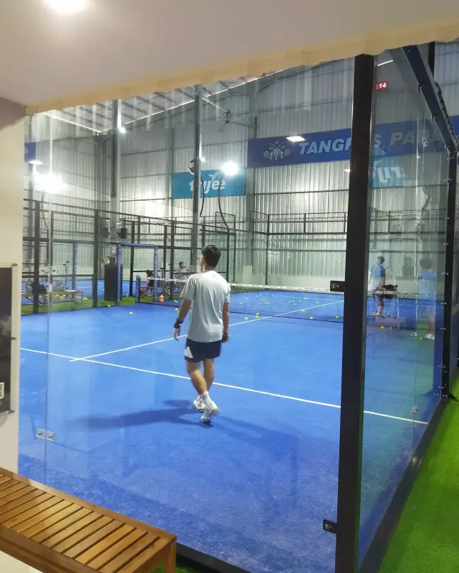 A player on court