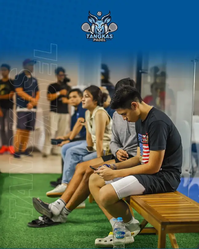 Players resting on the bench