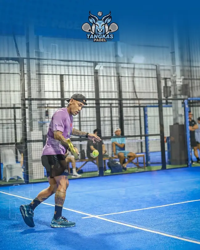 A player driving the ball