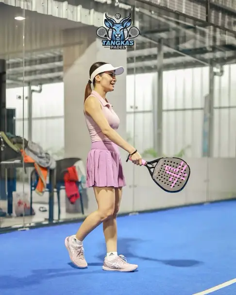 A player walking on court
